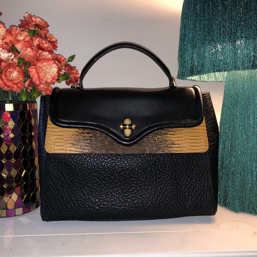 Rebecca Minkoff Leather Snake Embossed Bag